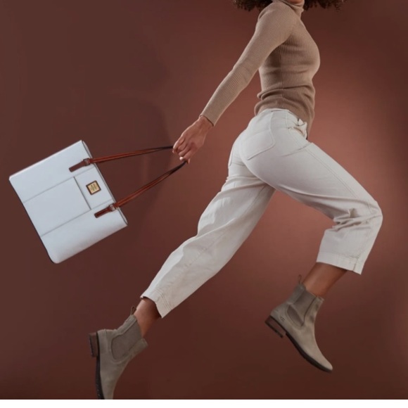 Dooney & Bourke Pebble Grain Lexington Color: Bone (cream) - Picture 2 of 16